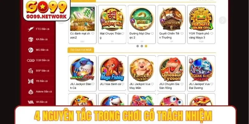 4 nguyên tắc cốt lõi trong chơi có trách nhiệm GO99