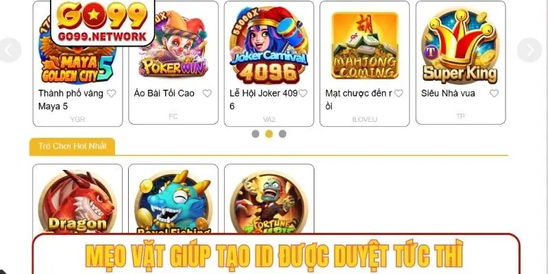 Mẹo vặt giúp tạo ID được duyệt tức thì