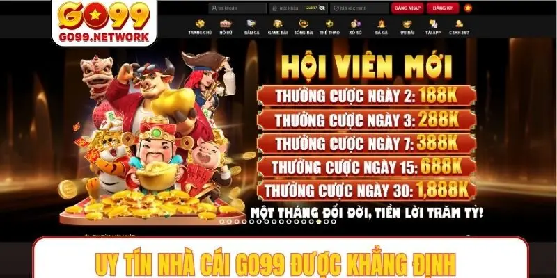 Uy tín nhà cái GO99 được khẳng định